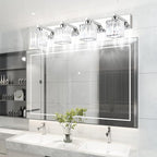Aipsun Bathroom Light Fixtures Crystal Modern Vanity Lighting Fixtures 4 Light - Image 5