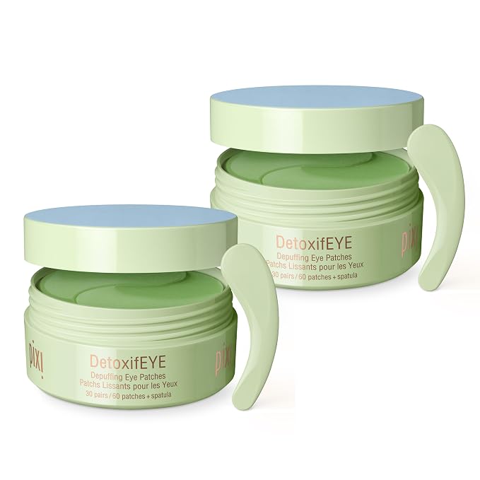 Pixi DetoxifEYE 2-Pack | Depuffing Hydrogel Under-Eye Patches|Cucumber by PixiBeautyUS