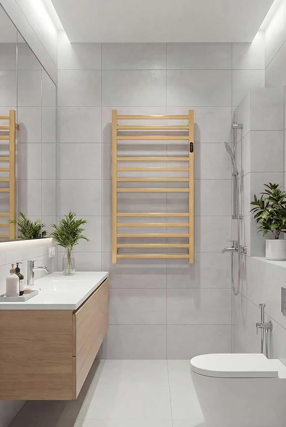 Luxury Heated Towel Rack Wall Mounted Towel Warmers, 12 Bars Towel Warmer Rack - Image 6