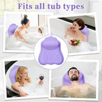 Luxury Silicone Bath Pillow for Tub, New Cloud-Soft 4D Air-Cushion Bathtub - Image 6