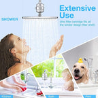 Heavy Duty Shower Filter Replacement Cartridge 2 Pcs, Shower Head Filter Refill - Image 7