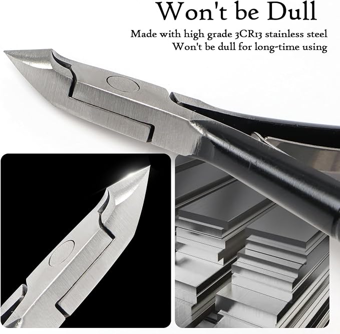 Cuticle Nippers Kit: Precision Coated Stainless Steel Cuticle Trimmer Remover - Image 4