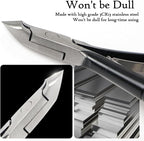 Cuticle Nippers Kit: Precision Coated Stainless Steel Cuticle Trimmer Remover - Image 4