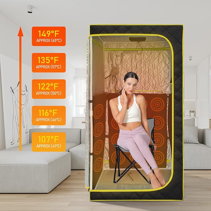 Portable Infrared Sauna, Full Size Far Infrared Sauna, One Person Sauna Tent - Image 4