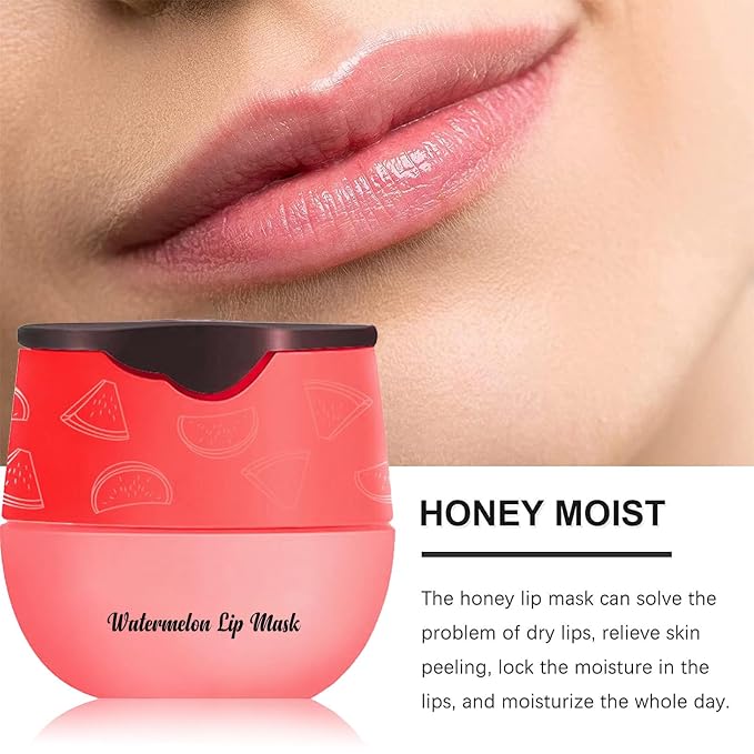 6PCS Bee Lip Balm Honey Pot，Honey&Strawberry&Watermelon&Cherry&Apple&Coconut - Image 6