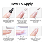 modelones Cat Eye Gel Nail Polish, 6 Colors Nude Gel Polish Pink Glitter Brown - Image 7