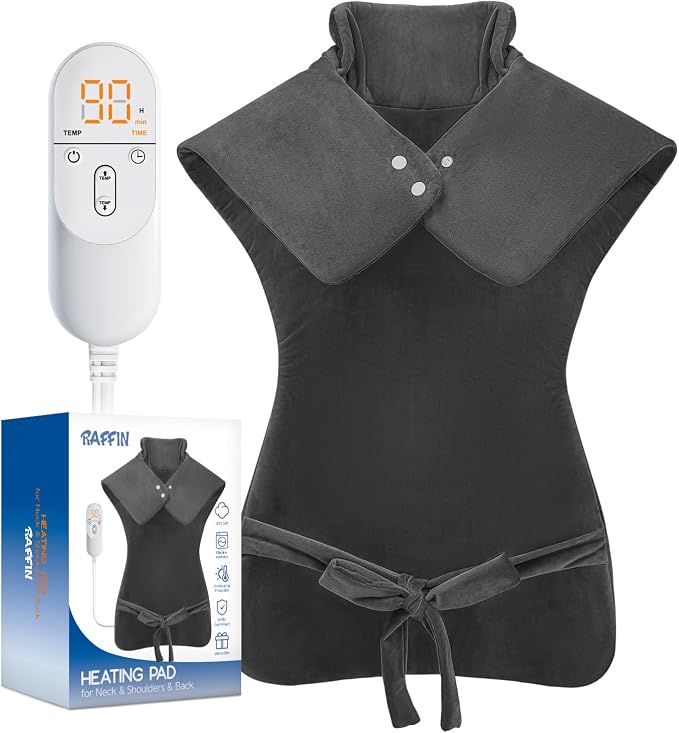 Mothers Day Gifts, Heating Pad for Neck Shoulders Back, Large 24''*37'' Heat by RAFFIN