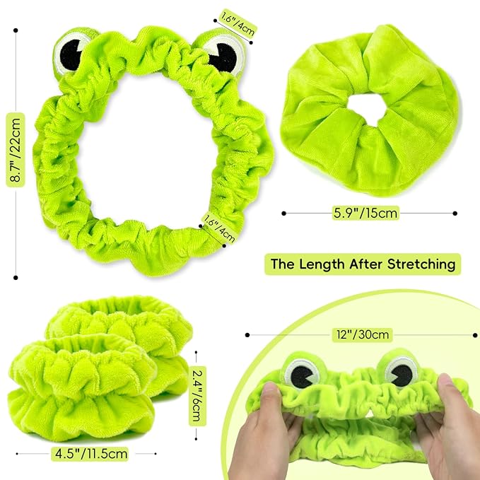 my novel things Face Wash Headband, Skincare Headband Wrist Bands - Image 2