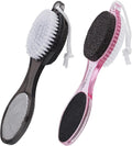 Foot Brush and Pumice Stone for Feet, 4-in-1 Foot File Callus Remover, Feet by YIOYOODA