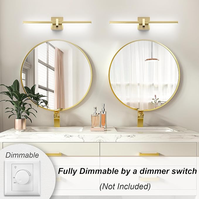 EDISLIVE Modern Dimmable LED Vanity Light 360° Rotatable Bathroom Vanity Wall - Image 4