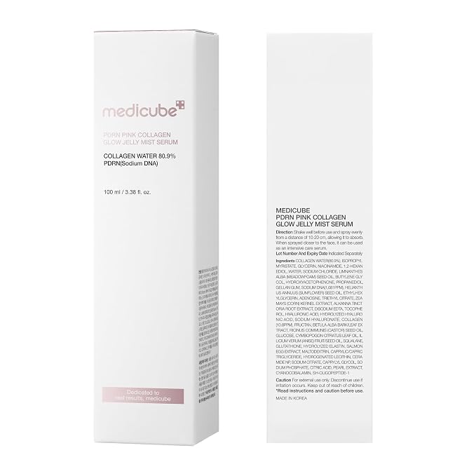 medicube Jelly Mist Serum with Pink PDRN Collagen | Dual-Texture Glow Spray - Image 9