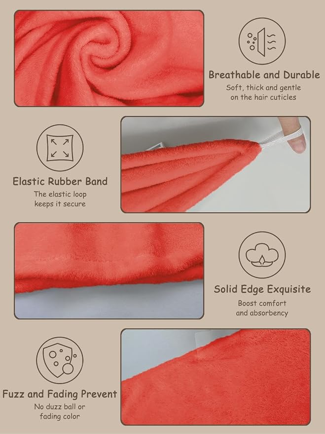 3 Pack Microfiber Hair Towel Wrap - Image 5