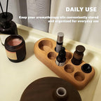 VolksRose 5~100ml 9 Holder Wooden Essential Oil Organizer - Image 8
