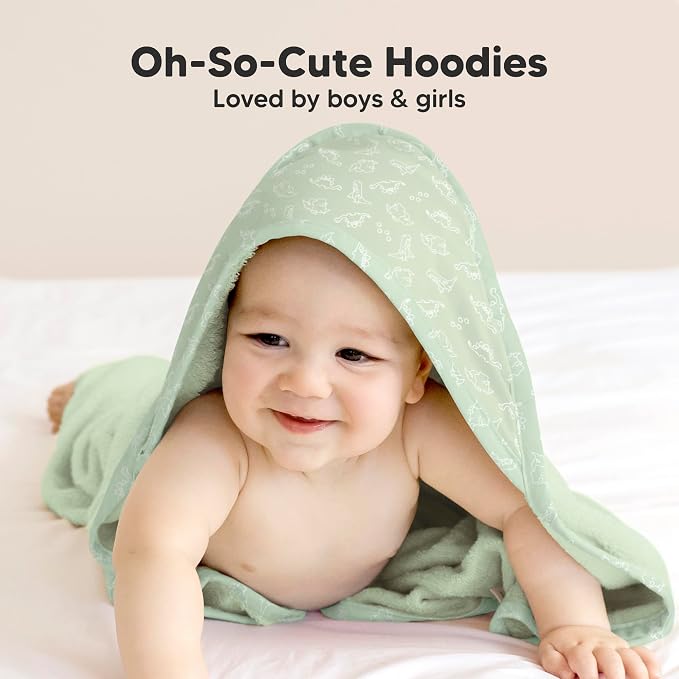 KeaBabies Hooded Baby Towel for Newborn - Image 7