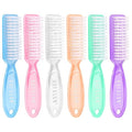 HOFASON 6 Pack Nail Brush for Cleaning Fingernails, Nail Brush Handle Grip by HOFASON