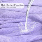 Three-Layer Terry Cloth Lined Satin Shower Cap, - Image 4
