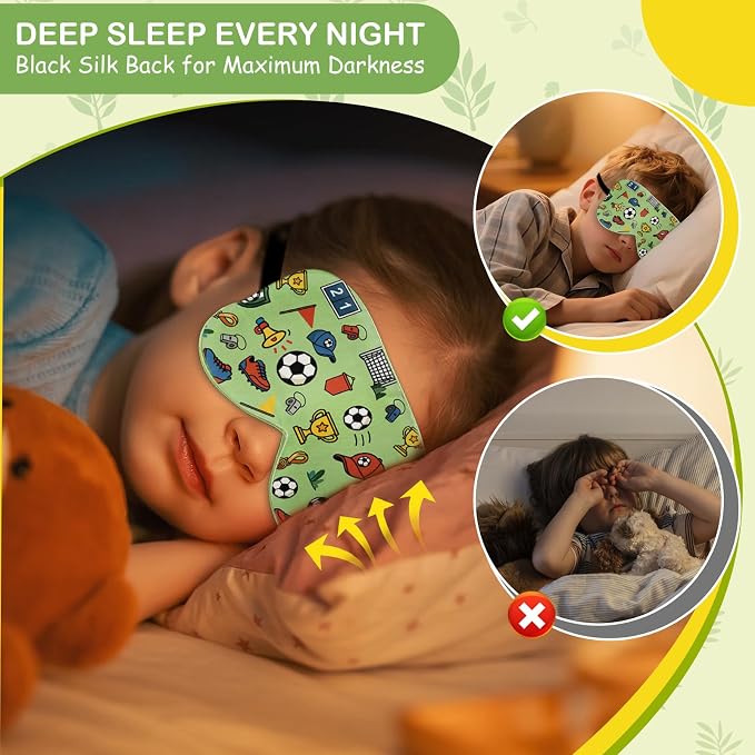 Kids Silk Sleep Mask: 100% Mulberry Silk Eye Mask - Image 4