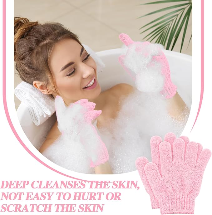 Ramede 30 Pair Exfoliating Glove Double Sided Exfoliating Bath Gloves Pack - Image 5