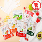 48 Pcs Fruits Beauty Hand Mask Bulk Hydrating Hand Moisturizing Gloves Mask - Image 2