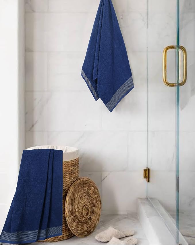 BELIZZI HOME Ultra Soft 2 Pack Oversized Bath Towel Set, 28x55 inches, 100% - Image 4