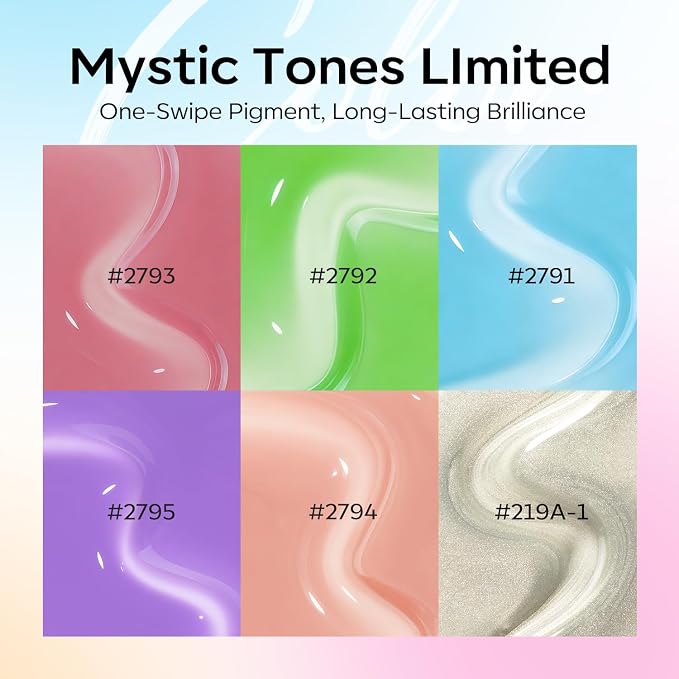 modelones Cat Eye Gel Nail Polish, 6 Colors Jelly Neon Set - Image 4