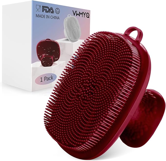 Silicone Face Scrubber for Men Facial Cleansing Brush Silicone Face Wash Brush by -100SoftSilicone-
