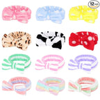 Casoty 12 Pcs Spa Headbands, Skin Care Headband, Soft Coral Fleece Makeup Head by Casoty