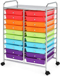 Giantex 20-Drawer Storage Drawer Cart, Rolling Organizer Cart by Giantex