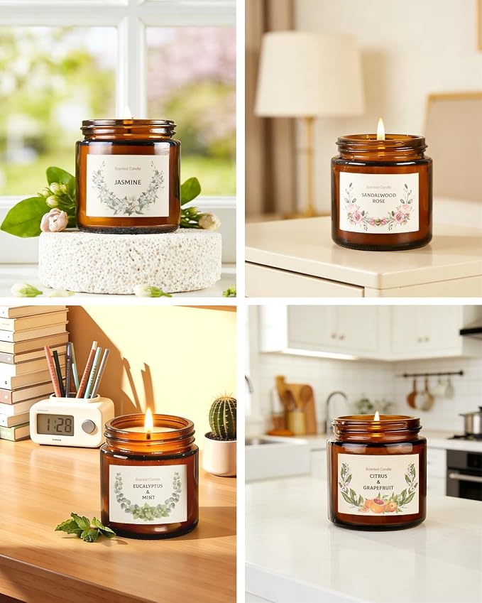 Scented Candles Set for Women Gifts, Soy Wax Candle 10 Pack, Long Lasting - Image 5