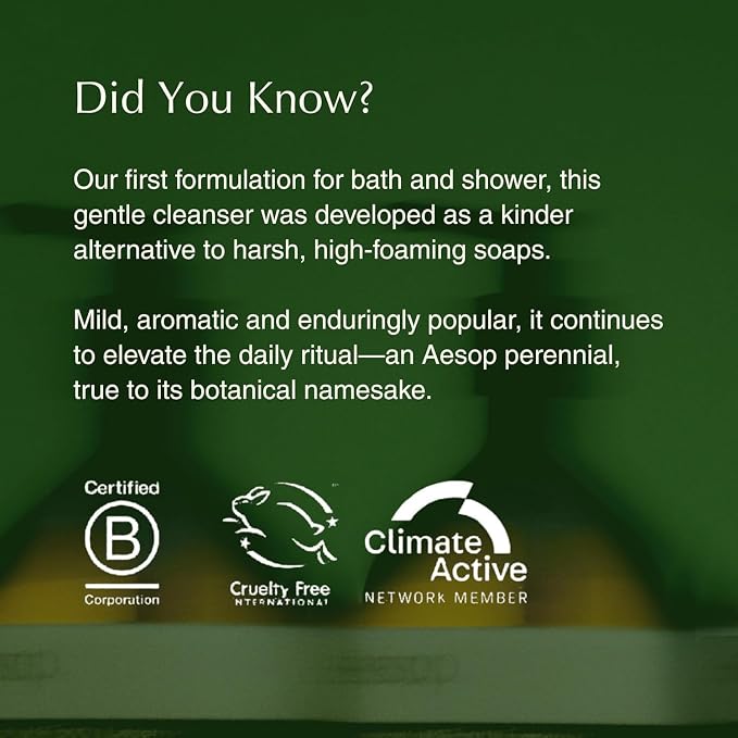 Aesop Geranium Leaf Body Cleanser Refill | Gentle Shower Gel - Image 7