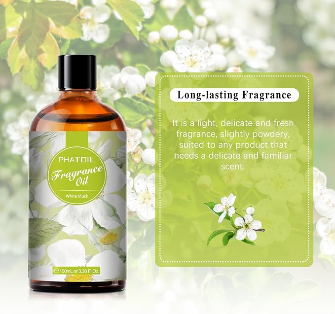 PHATOIL 3.38FL.OZ White Musk Fragrance Oils - Image 6