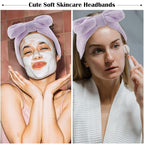 Ondder Spa Headband for Washing Face 8 Pack Purple Skincare Headbands for Women - Image 3
