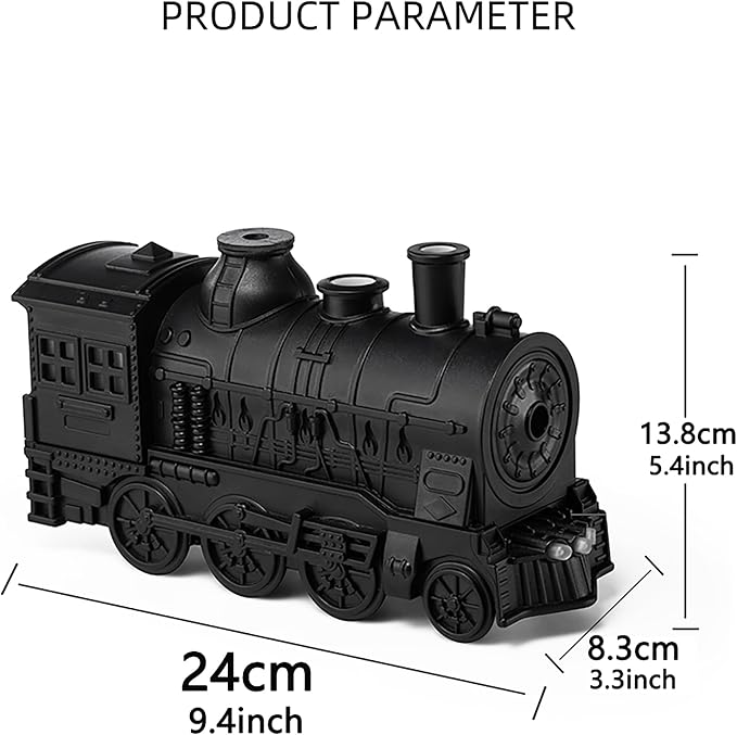 Retro Train Aromatherapy Diffuser 300ML Ultrasonic Cool Mist Humidifier - Image 9
