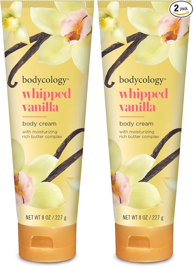 Bodycology Shea Butter Body Cream, Whipped Vanilla, 8 oz by Bodycology