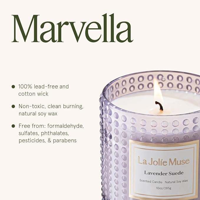 LA JOLIE MUSE Lavender Suede Candle - Image 6