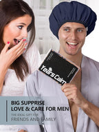 Years calm Men Shower Cap Reusable Waterproof, Dual-Layer Design, Double-Sided - Image 9