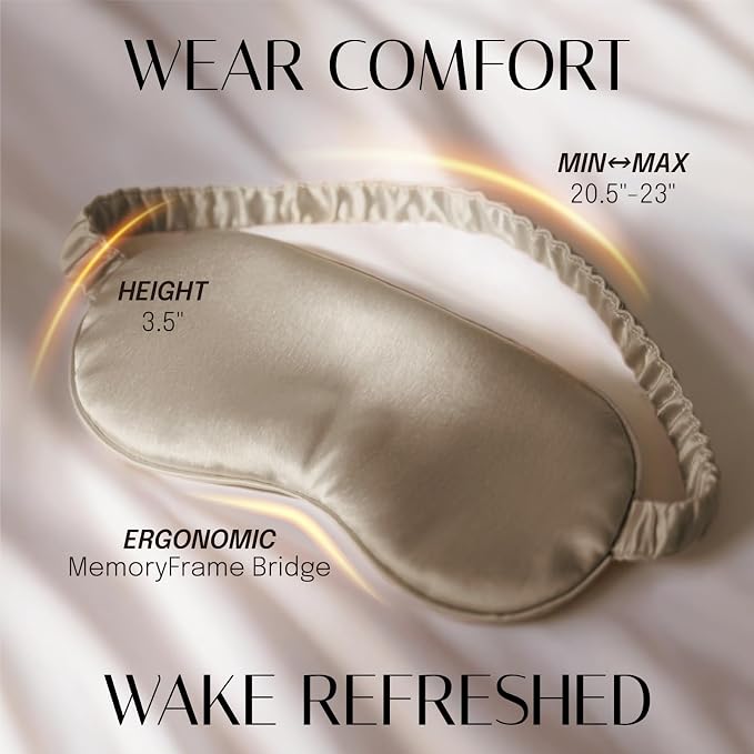 OLESILK Silk Sleep Eye Mask Blindfold - Image 4