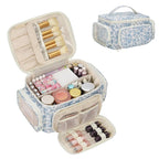 Makeup Bag with Multi-Pockets, Travel Cosmetic Bag with 2 Transparent Side by OCHEAL