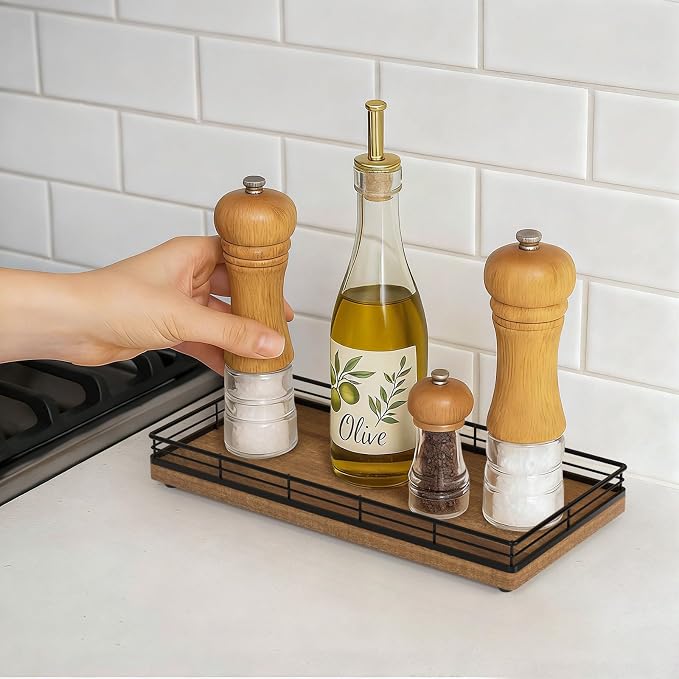 Bathroom Vanity Tray for Countertop, Bathroom Organizer for Soap, Perfume & - Image 8