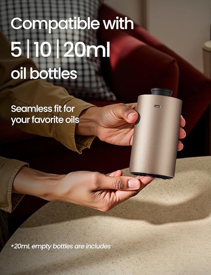 Waterless Essential Oil Diffuser, Rechargeable Scent Diffusers - Image 6