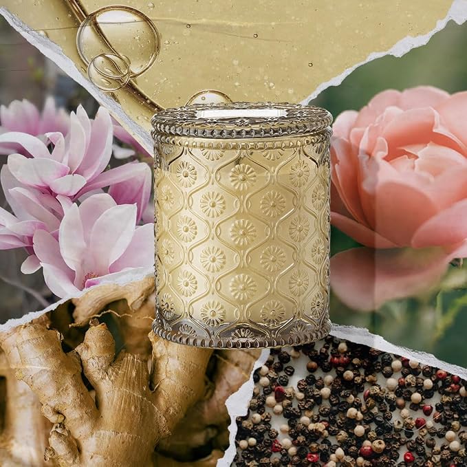LA JOLIE MUSE Ginger & White Musk Candles | Ginger, Lemongrass & Musk | 6 oz - Image 2