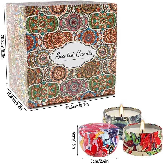 Scented Candles Gifts Set 36 Pack Soy Wax Travel Tin Jar Candles - Image 4