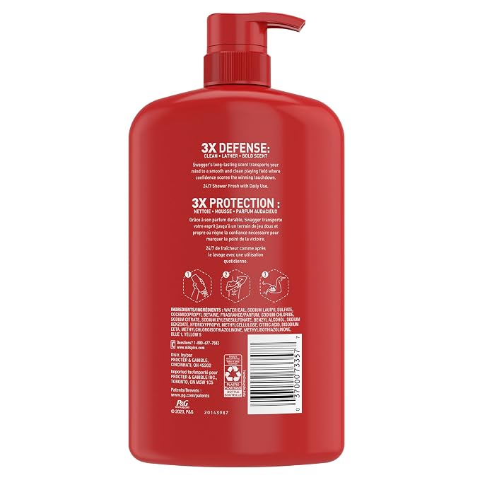 Old Spice Body Wash for Men, Refreshing 3X Defense, 24/7 Shower Fresh - Image 11