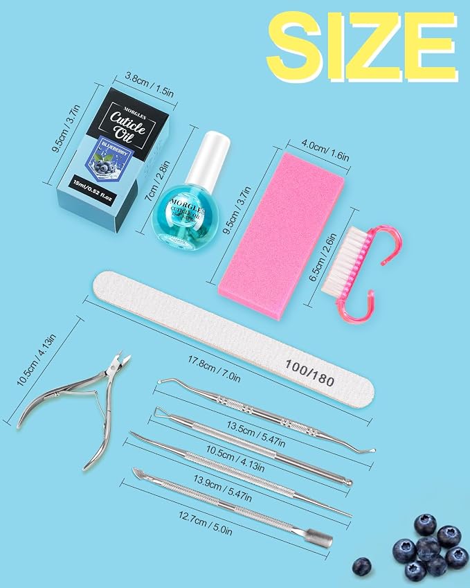 MORGLES Nail Files and Buffers Set, Manicure Kit - Image 7