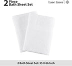 LANE LINEN 100% Ring Spun Cotton Bath Sheets - Image 5