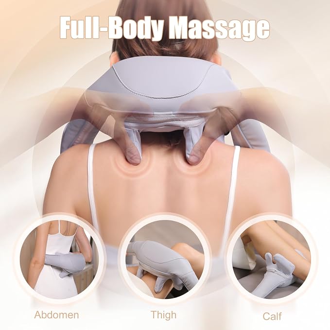 MASGRE Electric Shiatsu Back and Neck Massager, Cordless Shoulder Massager - Image 6