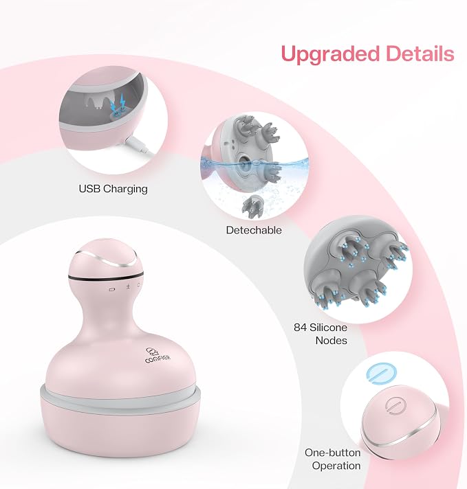 COMFIER Scalp Massager for Hair Growth, Waterproof & Full Body Kneading - Image 7