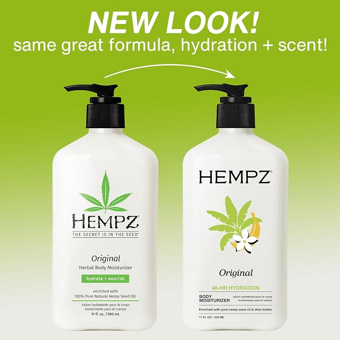 Hempz Original, Natural Hemp Seed Oil Body Moisturizer - Image 3