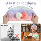 2 Pcs Ultra Absorbent Microfiber Hair Towel Wrap, Bow Tie Design Hair Drying - Image 5
