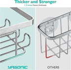 YASONIC Corner Adhesive Shower Caddy, - Image 9